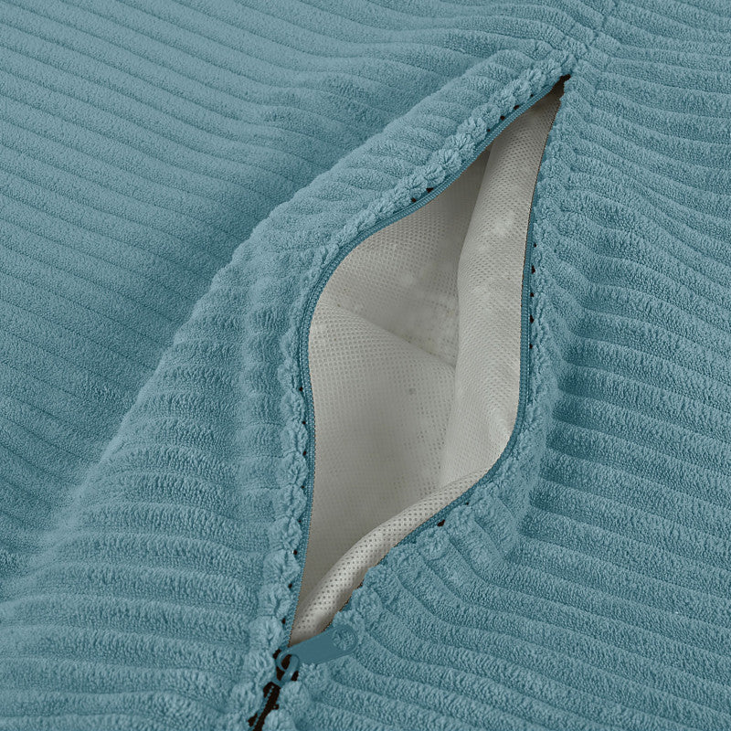Round Footstool Pouf - Soft Corduroy