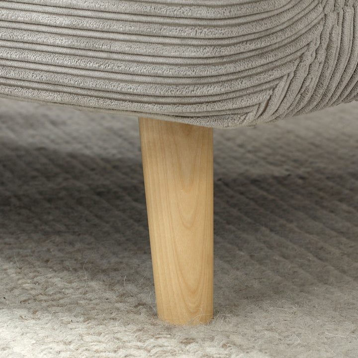 2-I-1 sovesofa gæsteseng, justerbar nakkestøtte fløjlslook 82 cm x 8 cm x 83 cm grå