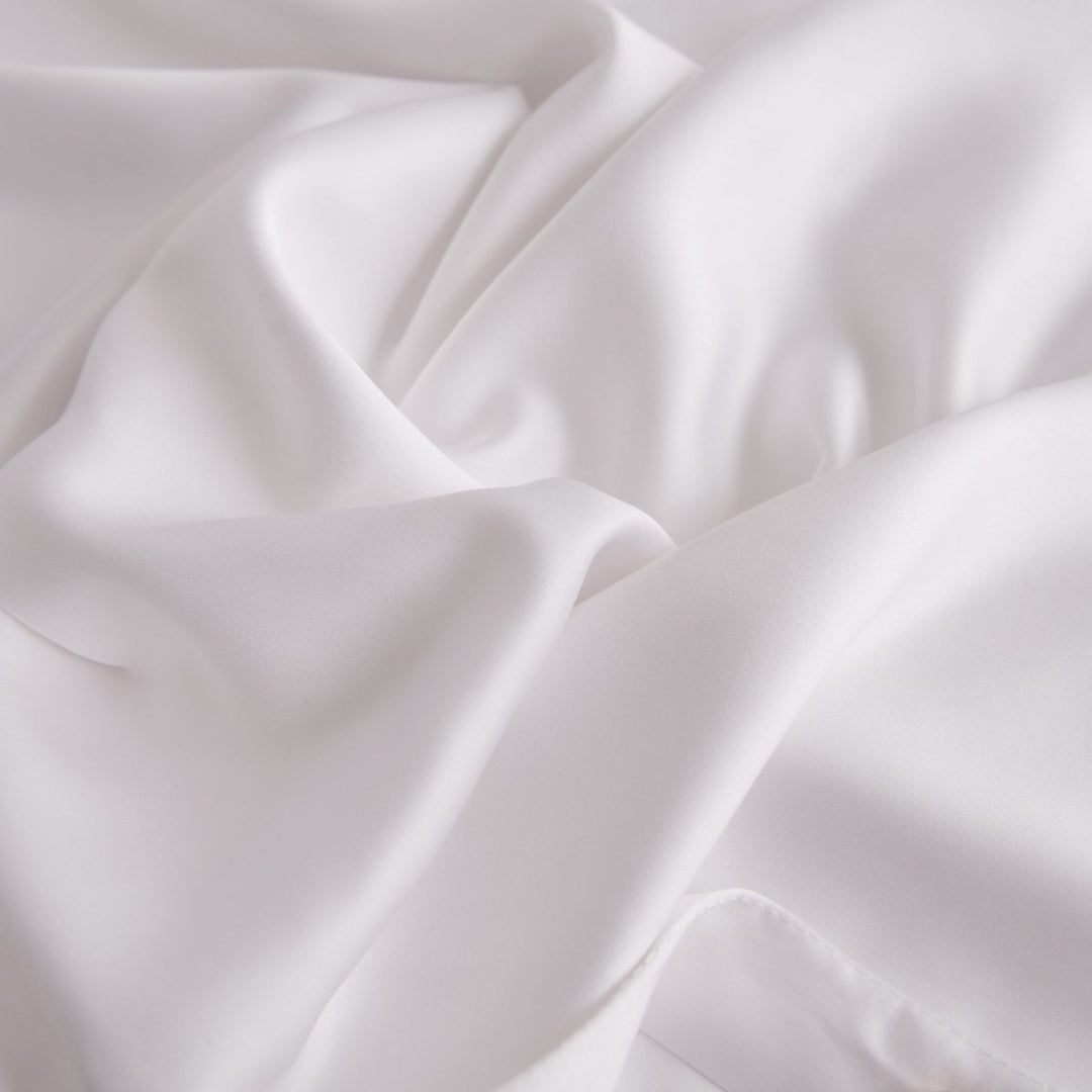 Hvidt Bambus Sengesæt 1-person - 400TC Tanboocel - Coco White