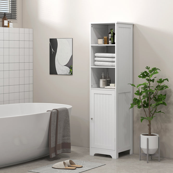Badeværelsesskab badeværelsesskab toiletskab, 40 cm x 38 cm x 160 cm, hvid