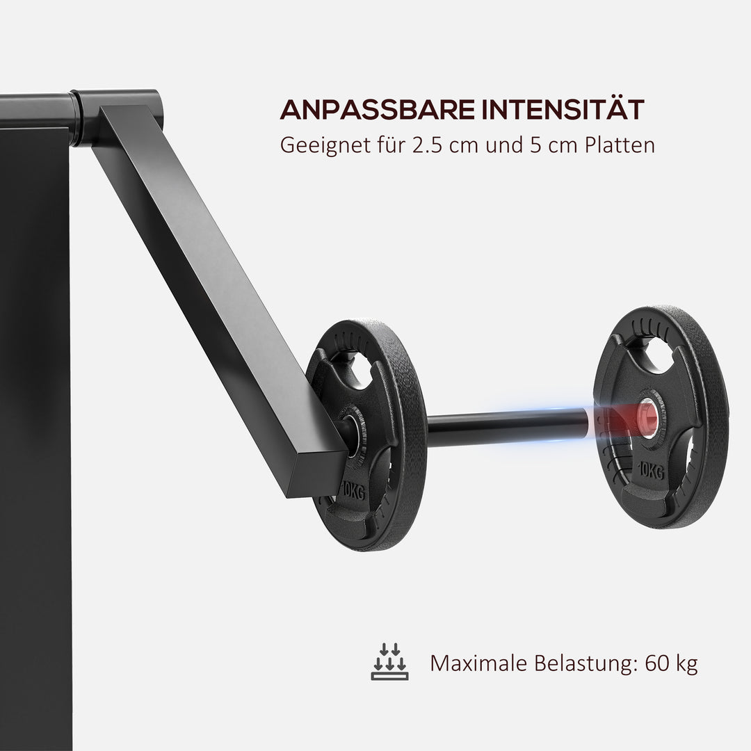 Curl bench og triceps extension, 5 sædejusteringer, 25 vinkler, stål og syntetisk læder, sort