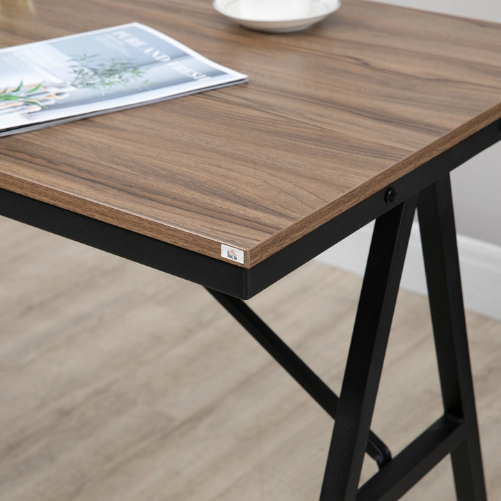 Barbord med barstole i industrielt design, knapsyninger, 120 cm x 60 cm x 91 cm, lysegrå