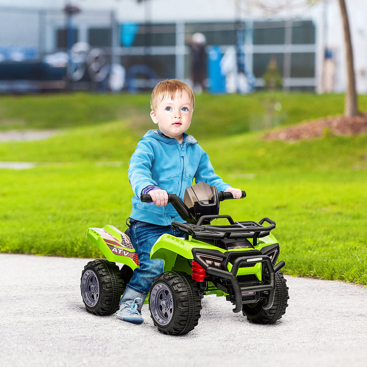 Børne-atv elektrisk 6v børne-atv med forlænsfunktion, musik, elektrisk atv til børn 1,5-3 år grøn