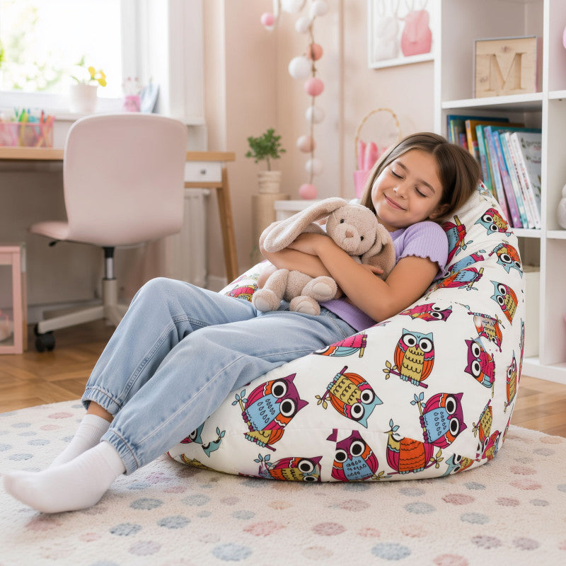 Kids Bean Bag Chair L - Premium Printed Fabric