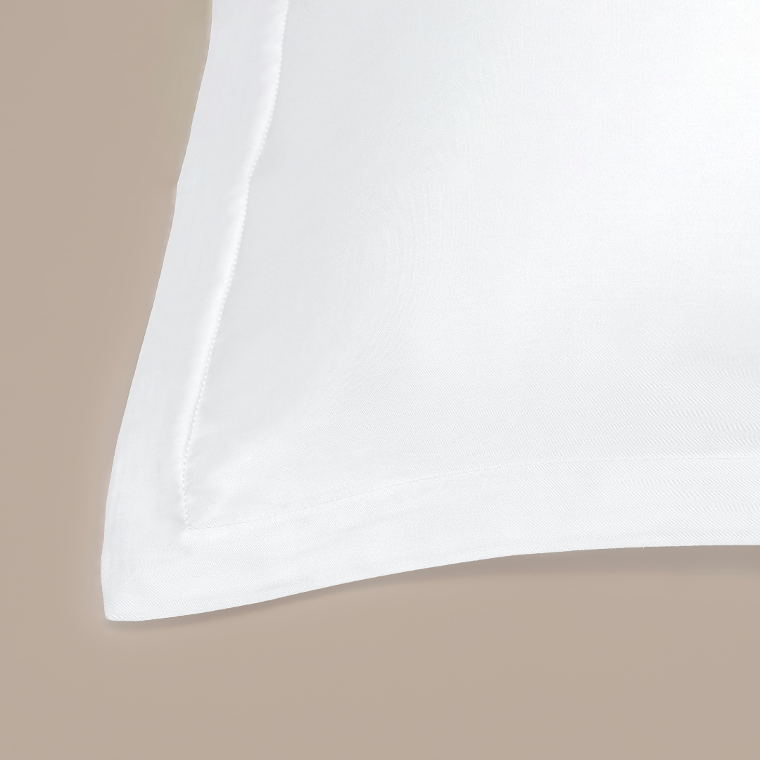 TENCEL™ - Satin pudebetræk hvid