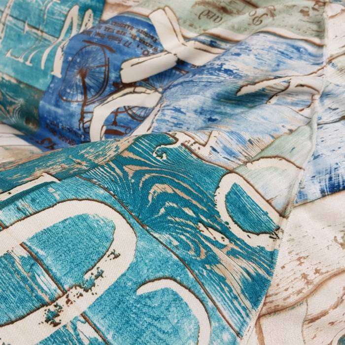 Square Cube Ottoman - Premium Printed Fabric