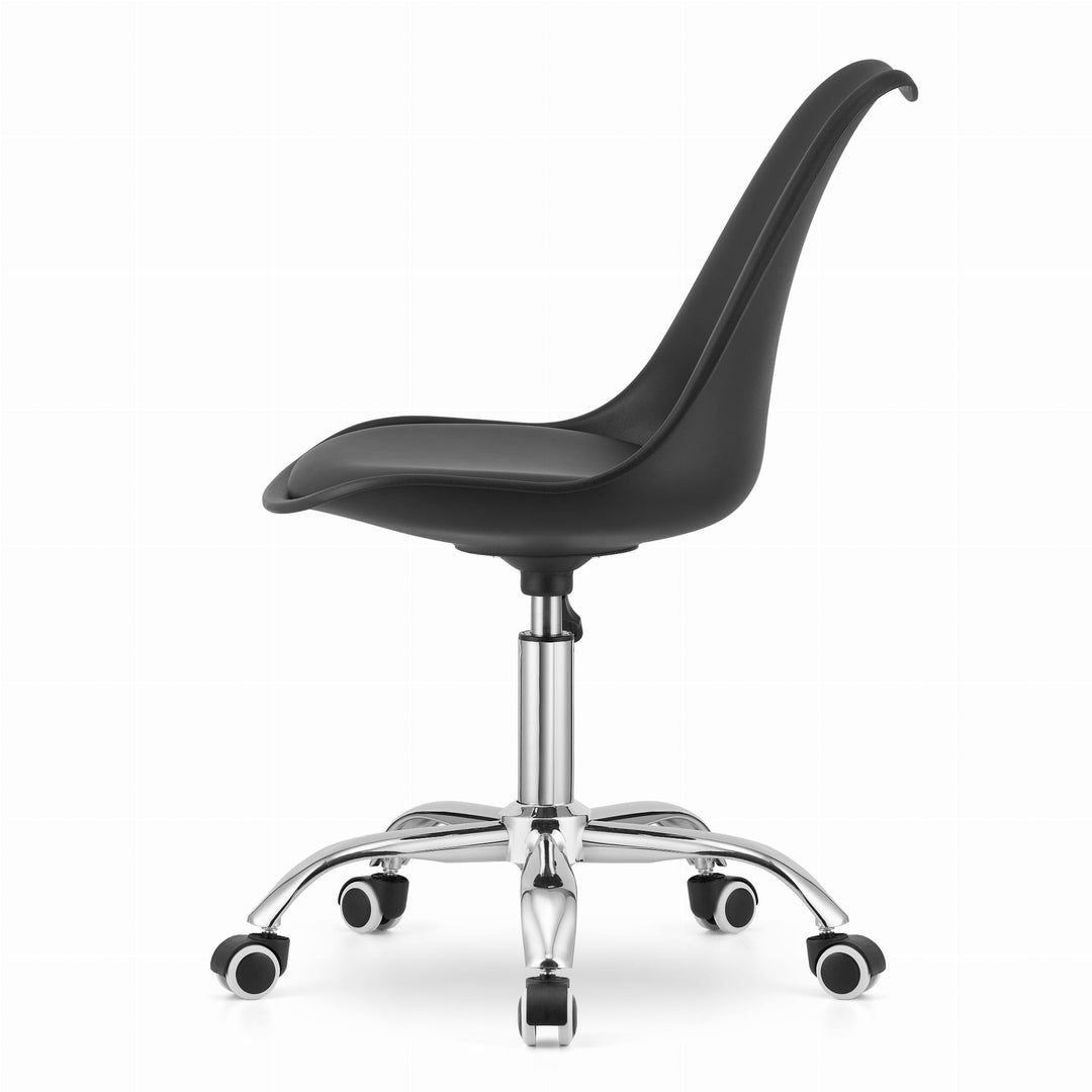 OSKAR ALBA kontorstol – klassisk design med ergonomisk komfort (sort)