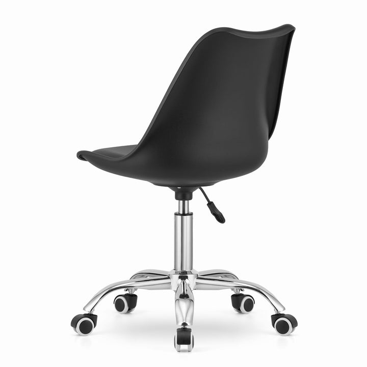 OSKAR ALBA kontorstol – klassisk design med ergonomisk komfort (sort)