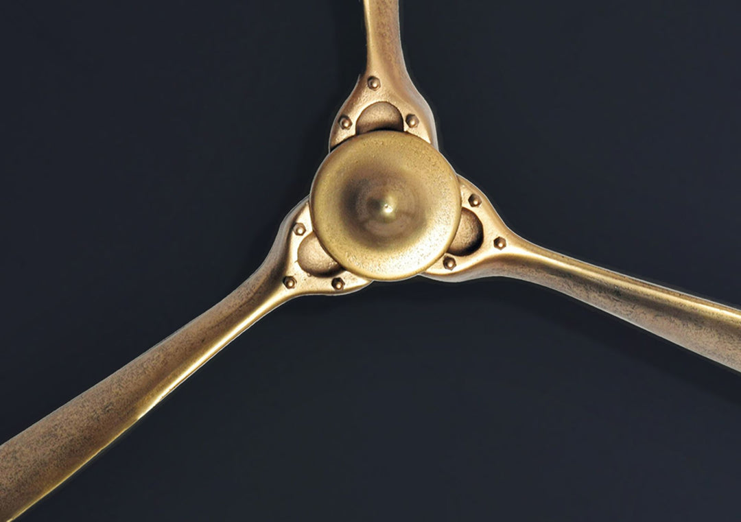 Dekorativ propel 85x85 cm guldmetalflyvemaskine vægpropel, boligindretning stor aluminiumsfigur, vægdekoration til hjemmet, XXL vægornament, moderne vægdekoration