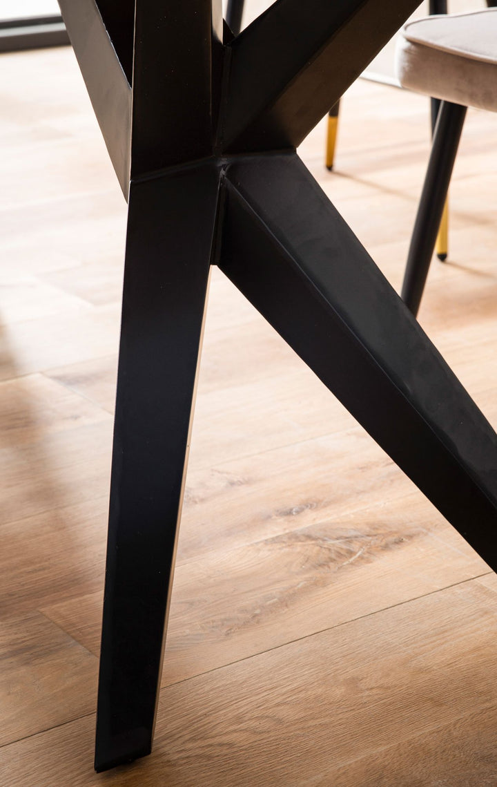 Skrivebord 180x90x76 cm, massivt akacietræ, computerbord i loftstil, hjemmekontorbord med metalben, stort industrielt træbord, rektangulært laptopbord til hjemmekontor