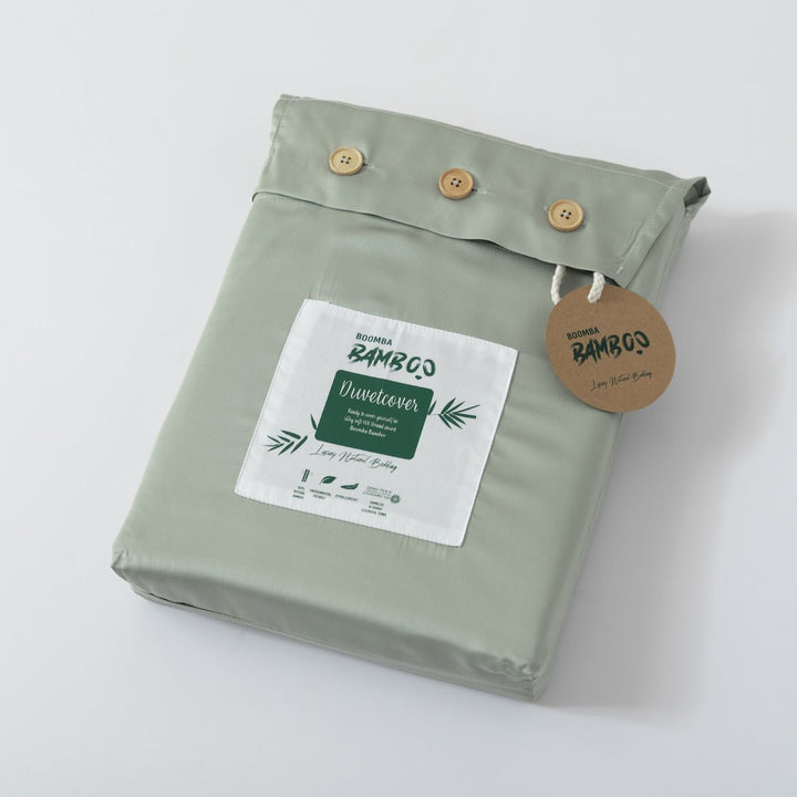 Lysegrøn bambus dynebetræk Premium - 400TC Tanboocel - 100% bambus - Sage Green