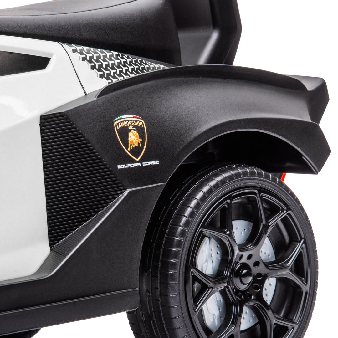 Lamborghini-licenseret kørebil med lydeffekter og anti-tip-anordning, 67 cm x 28 x 38 cm
