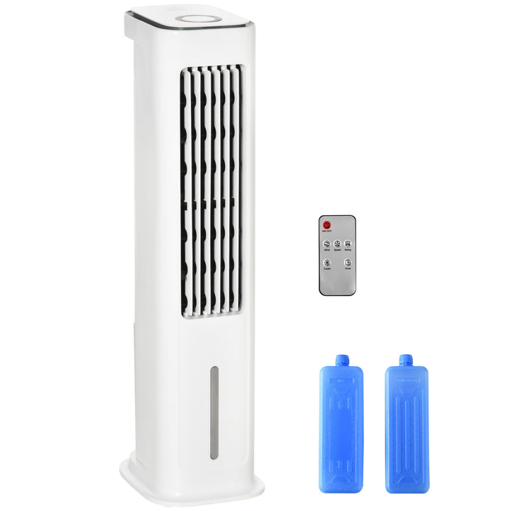 2-i-1 luftkøler med vandkøling, 5L vandtank, 12-timers timer, til 20 m²