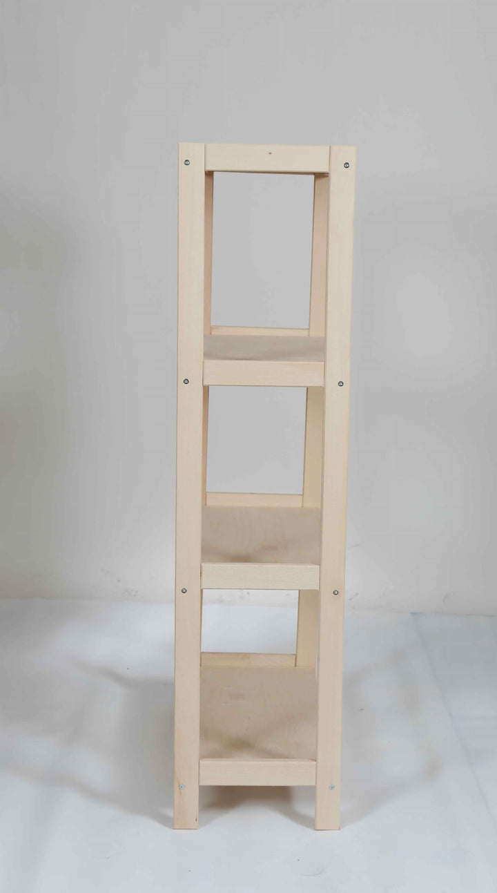 Bogreol i bøgetræ STRONG, 4 hylder, 133x60x33 cm