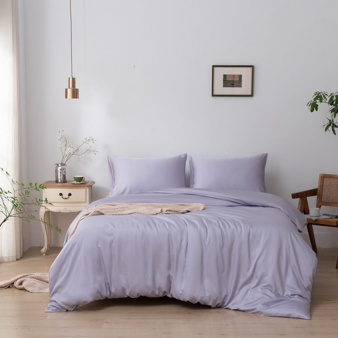 Lilac Bambus Sengesæt 2-personers - 400TC Tanboocel - Lavendel Mist