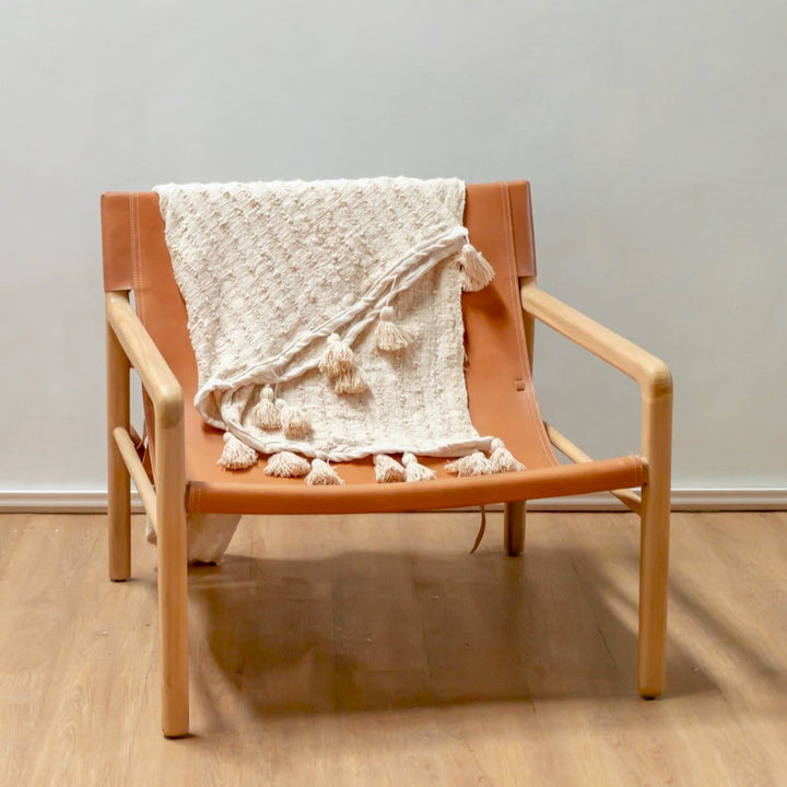 Boho Tæppe Bomuld Tæppe Sengetæppe Sengetæppe Sofa Tæppe 110x200 cm TENUN Håndvævet fra Cotton