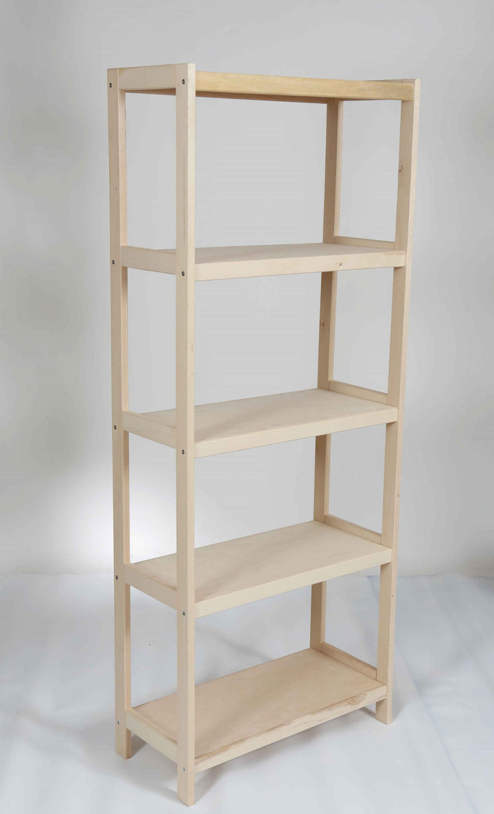 Bogreol i bøgetræ STRONG, 5 hylder, 173 × 80 × 38 cm