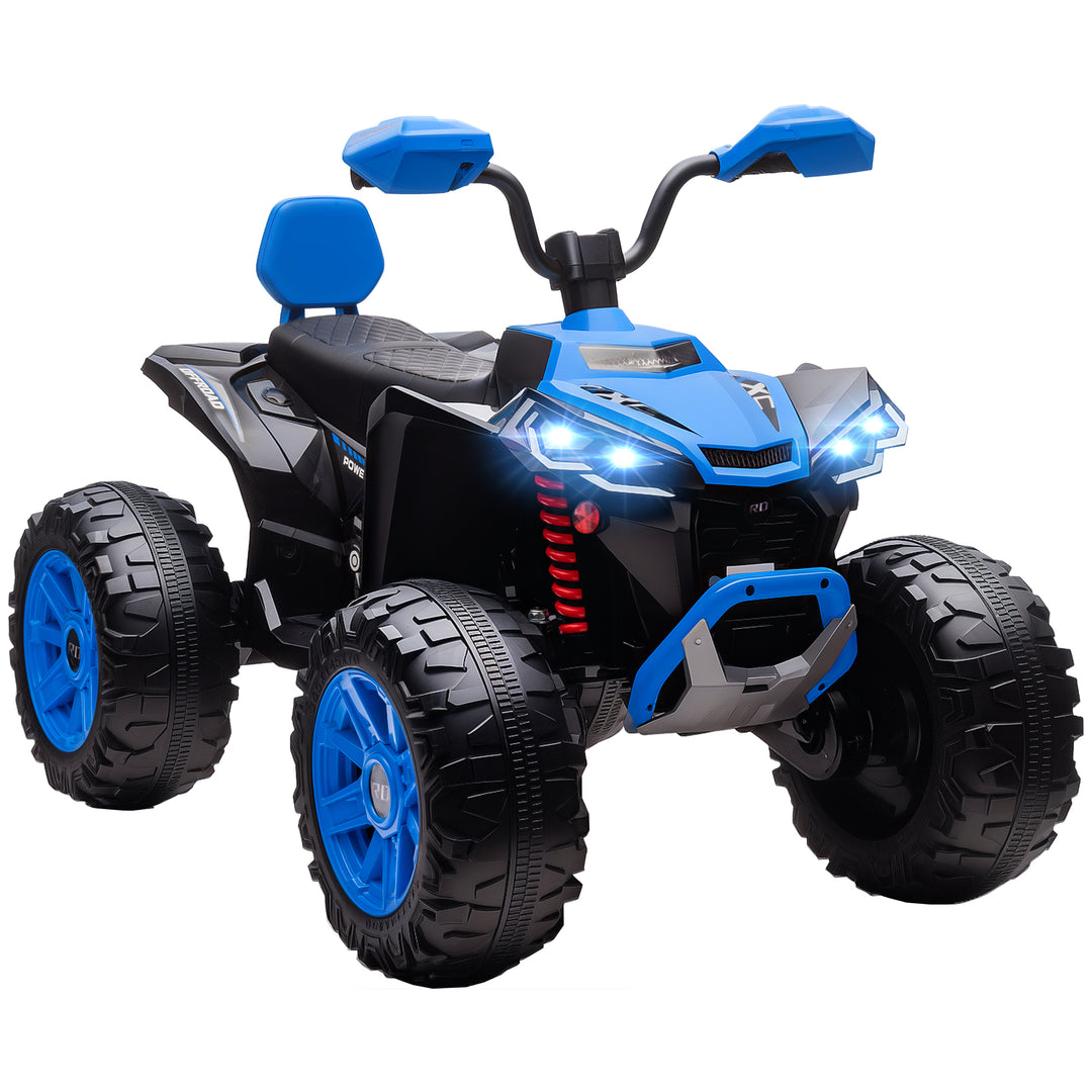 Børns elektriske ATV, 24V elektrisk køretøj med 4 hjul, forlygter, USB-port, MP3-funktion, 6,5 km/t, 3-8 år