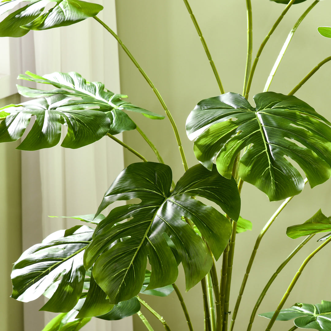 180 Cm kunstig plante med krukke, kunstig mos, indendørs plante til stue, realistisk look, grøn