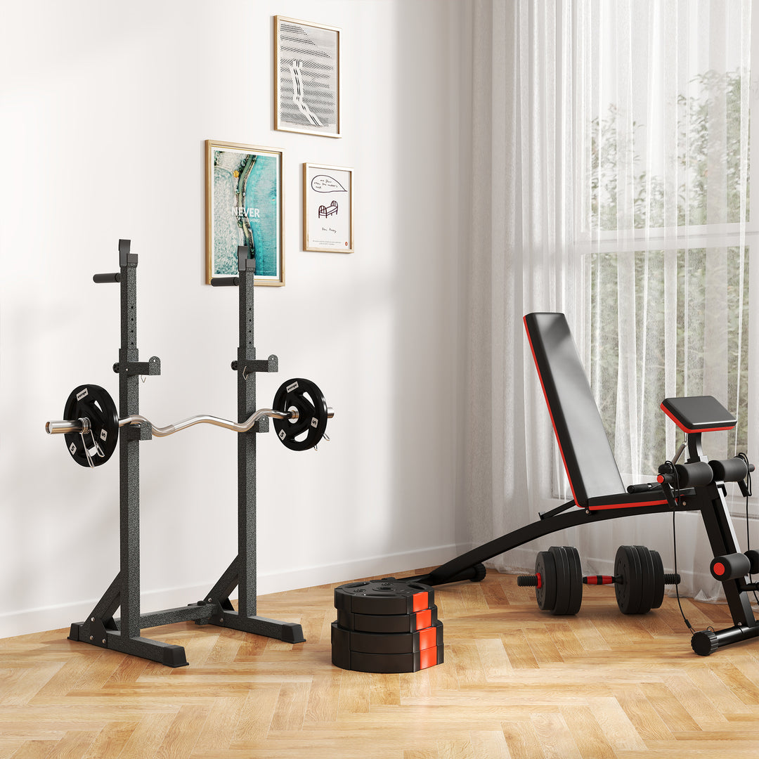 4-delt vægtskivessæt til træning, fitnesscenter, hjemmetræning, styrketræning, 2 x 10 kg og 2 x 5 kg, sort