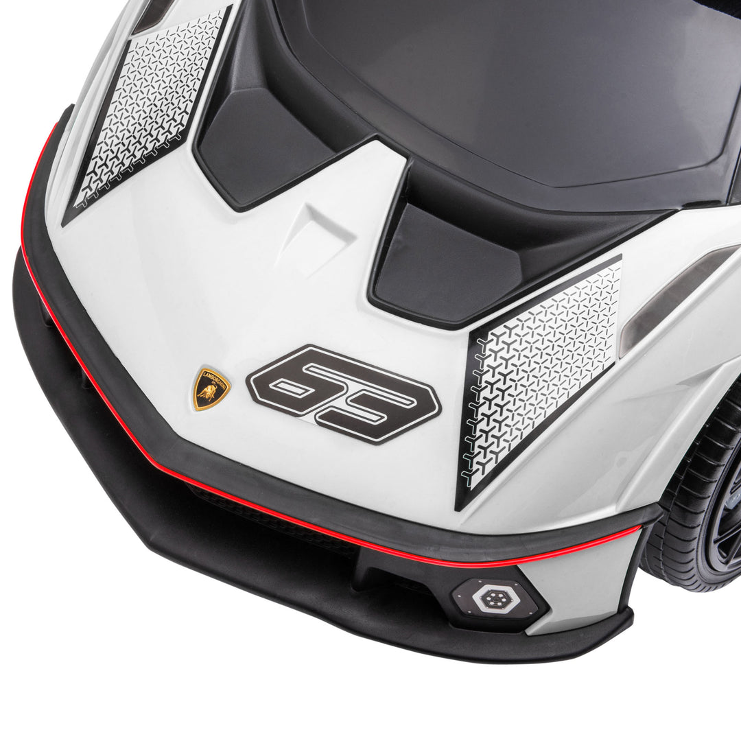 Lamborghini-licenseret kørebil med lydeffekter og anti-tip-anordning, 67 cm x 28 x 38 cm