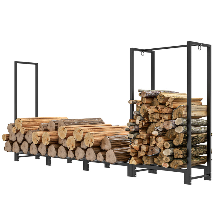 Brænderist, to sektioner, stel i rustfrit stål, op til 300 kg, 240 x 32 x 115 cm, sort