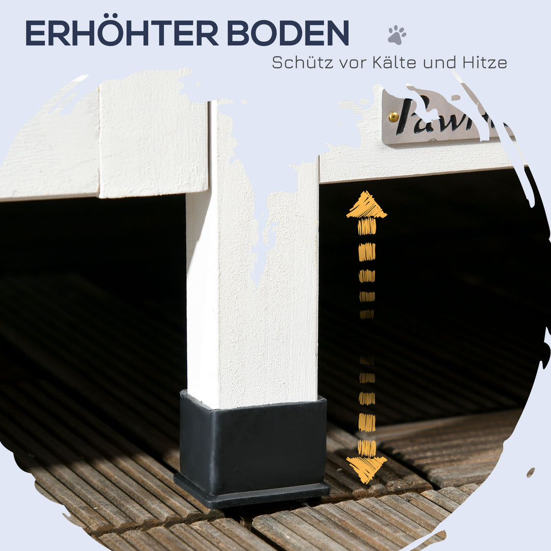 Udendørs kattehus, toetagers, udsalgspris, naturtræ, asfalttag, grå, 96 x 65 x 85,5 cm