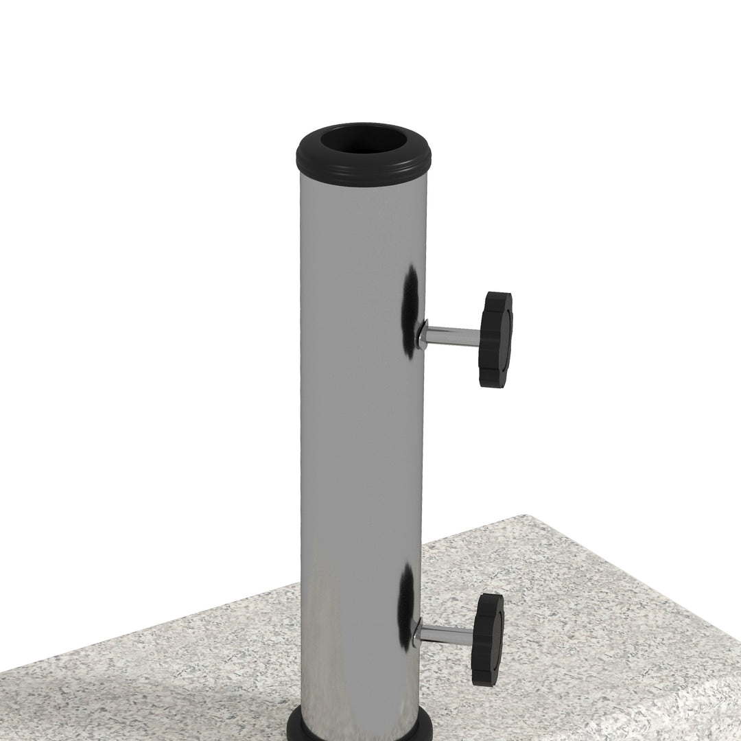 Parasolfod 25 kg, granitfod, til parasolstænger Ø32/38/48 mm, grå