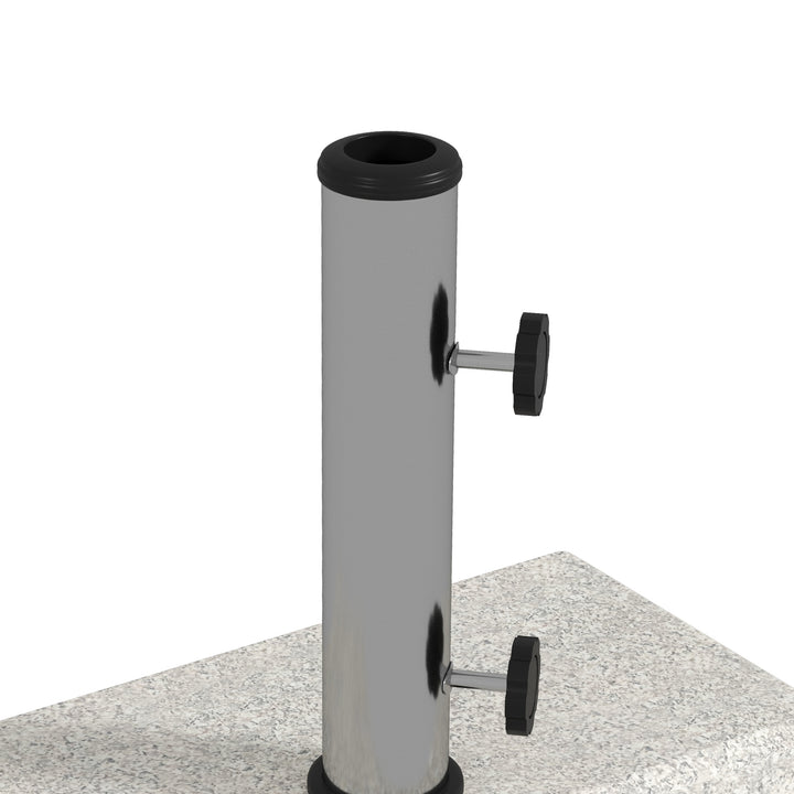 Parasolfod 25 kg, granitfod, til parasolstænger Ø32/38/48 mm, grå