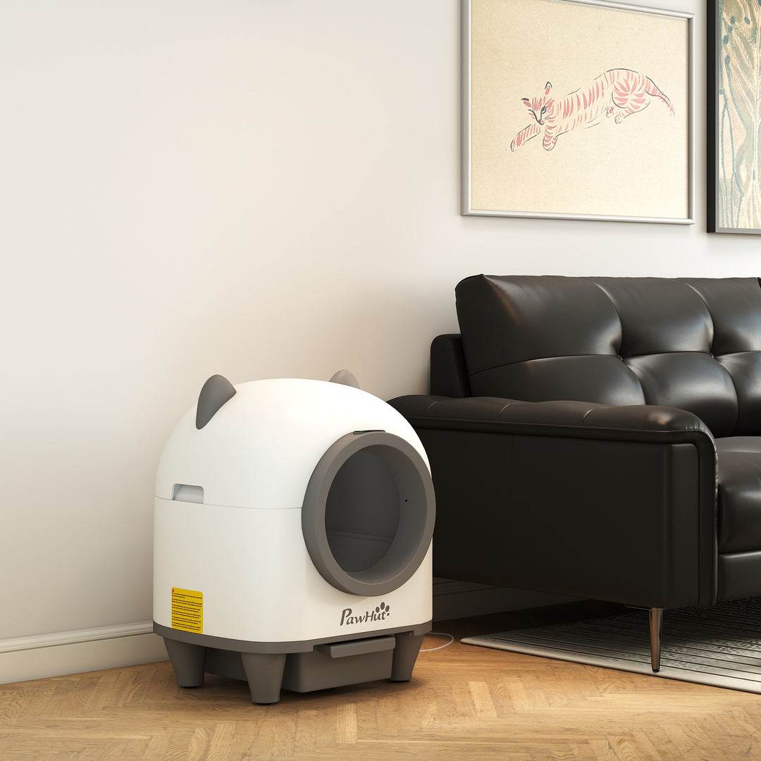 Selvrensende kattebakke med app-kontrol 80 l lugtfjerner til flere katte