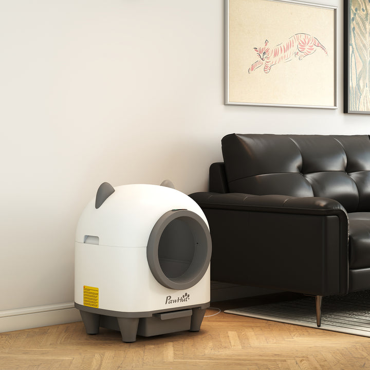 Selvrensende kattebakke med app-kontrol 80 l lugtfjerner til flere katte