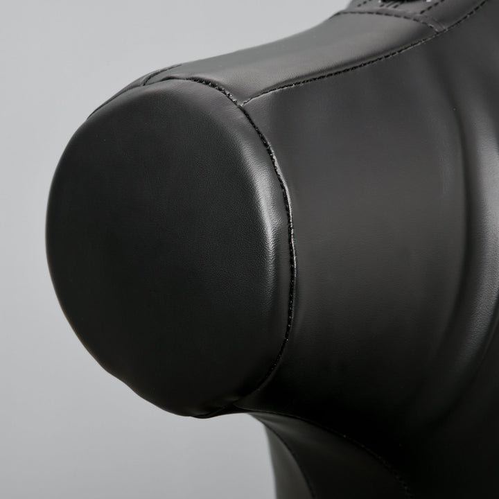 Boksesæk stående 180 cm voksne stående boksesæk boksedummy boksesøjle humanoid design kraftig boksesæk tung boksesækstativ til professionelle og begyndere sort