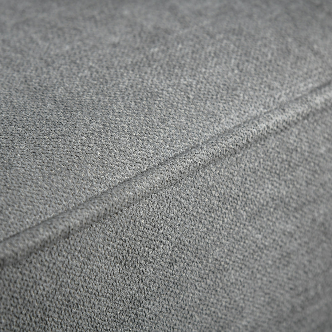 Sovesofa 3-personers sovesofa stofsofa sofa med sovefunktion sovesofa med justerbar vinkel vintage eukalyptustræ bomuld grå