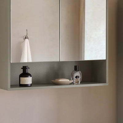 Vægskab med spejl: Elegant opgradering til dit badeværelse, 60x20x50 cm