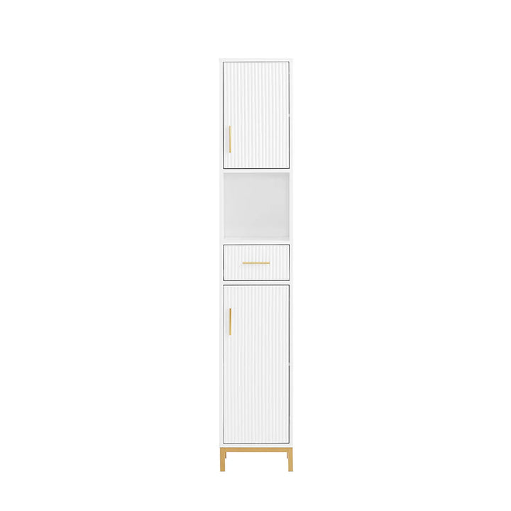 Elegant højskab, pladsbesparende, L30xB30xH170cm, hvid