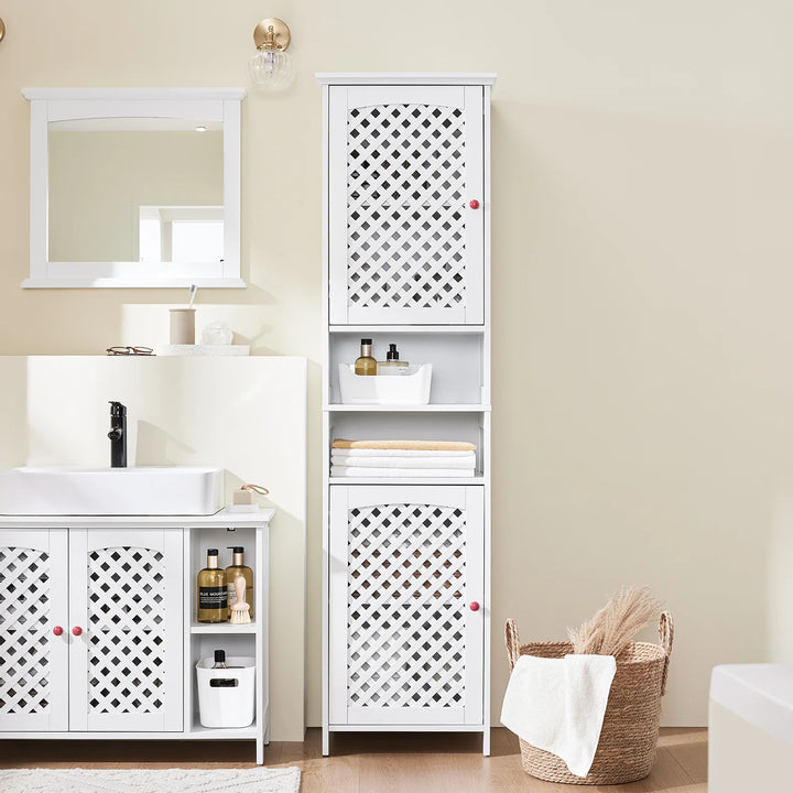 Badeværelsesskab (Højskab): 45x41,5x170 cm med masser af opbevaringsplads