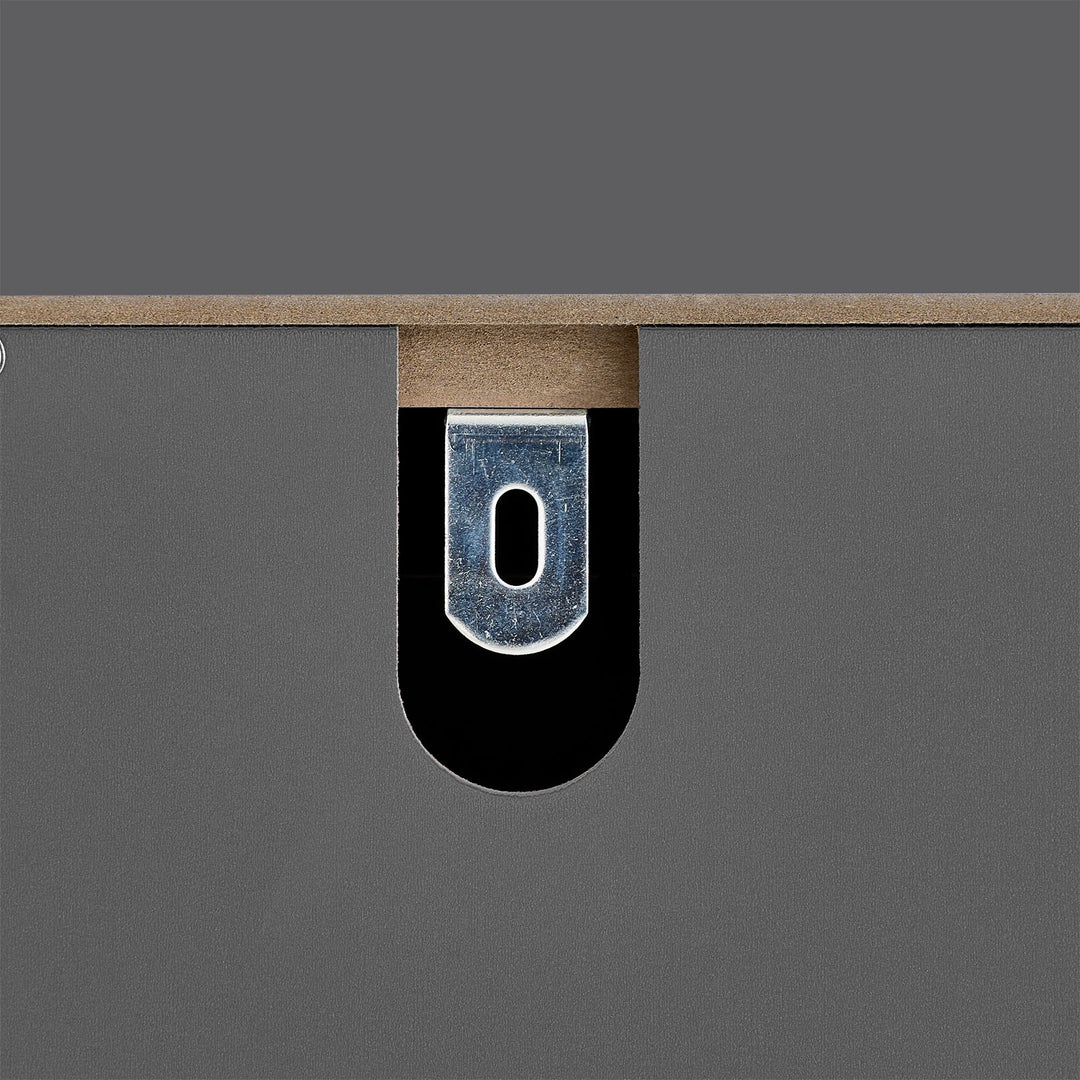 Badeværelsesskab med 2 vasketøjskurve, 78 x 38 x 91 cm, grå