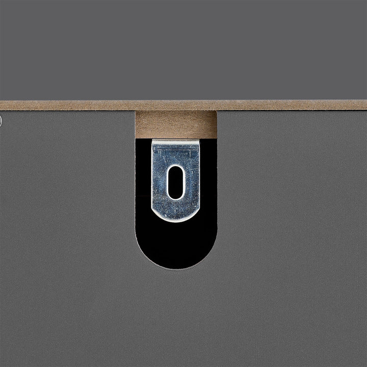 Badeværelsesskab med 2 vasketøjskurve, 78 x 38 x 91 cm, grå