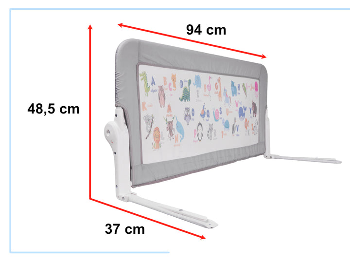 Sikkerhedslåge til seng, 90 cm, dyr