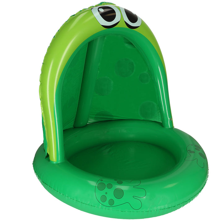 Oppustelig pontonpool med baldakin, frø 95 cm
