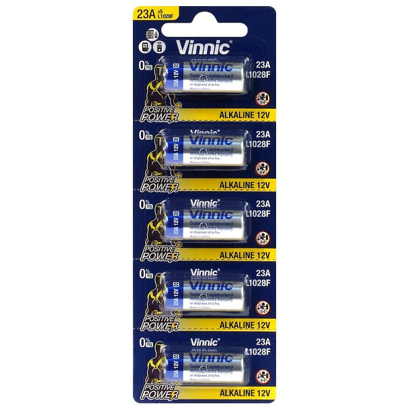 Vinnic 23A L1028 batteripris pr. 5 stk.