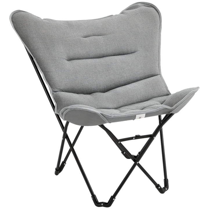 Klapstol foldbar campingstol polstret udendørs klapstol op til 120 kg lasteevne robust fiskestol havestol til haven camping strand