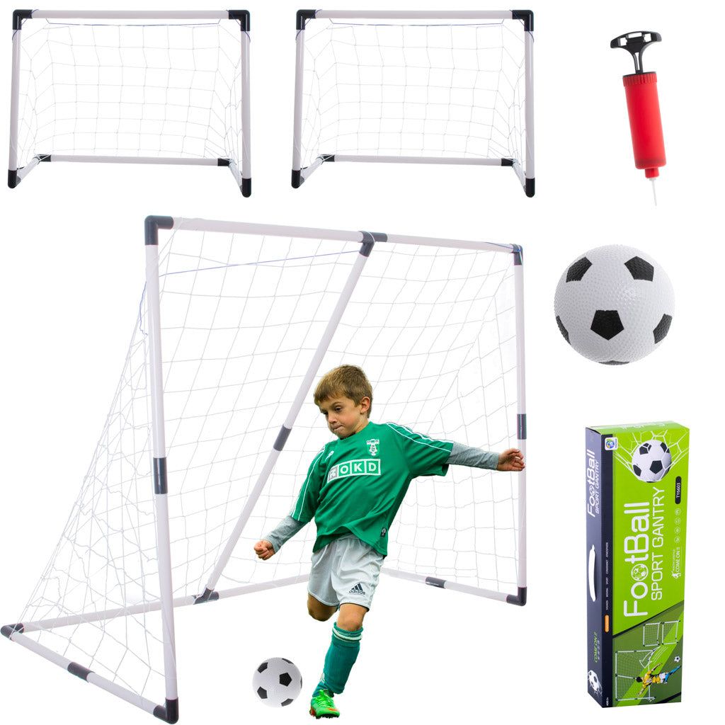 Børnefodboldmål 2-i-1 143x110x70cm