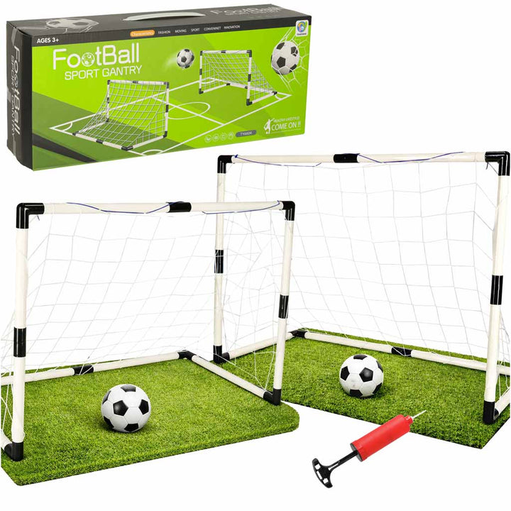 Fodboldmål til børn, træningsfodbold, 2 stk. 95 x 48 x 70 cm