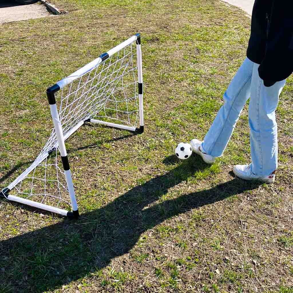 Fodboldmål til børn, træningsfodbold, 2 stk. 95 x 48 x 70 cm