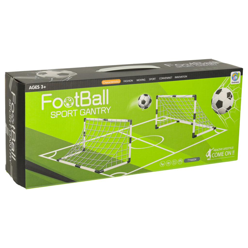 Fodboldmål til børn, træningsfodbold, 2 stk. 95 x 48 x 70 cm
