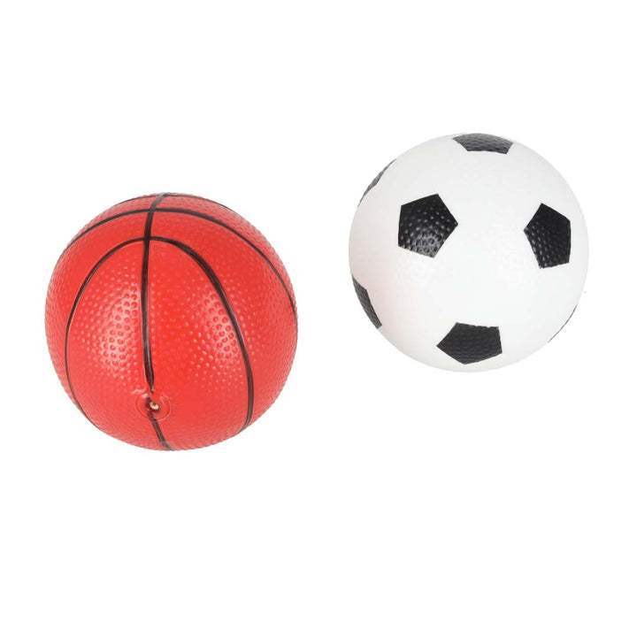 Fodboldmål til fodbold basketball brætspil 2-i-1 2 bolde pumpe