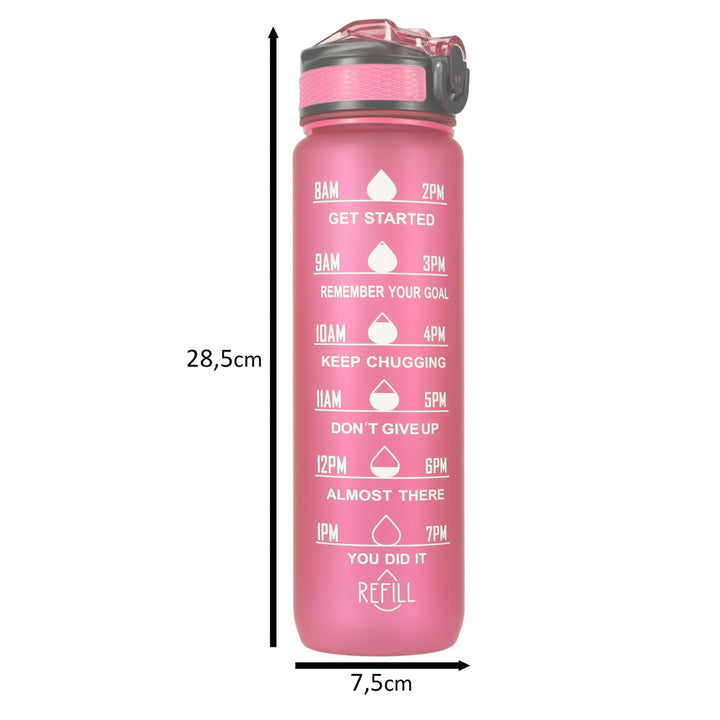 Vandflaske Bidon 1l pink