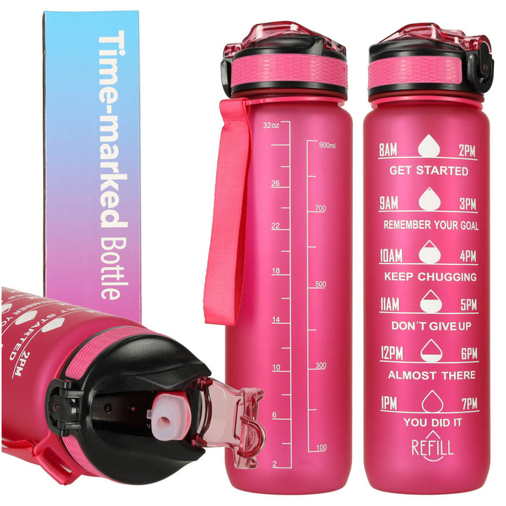 Vandflaske Bidon 1l pink