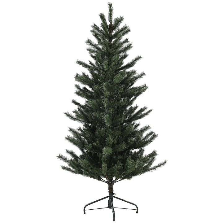 Juletræ 180 cm, flammehæmmende, metalfod, 467 spidser, grøn